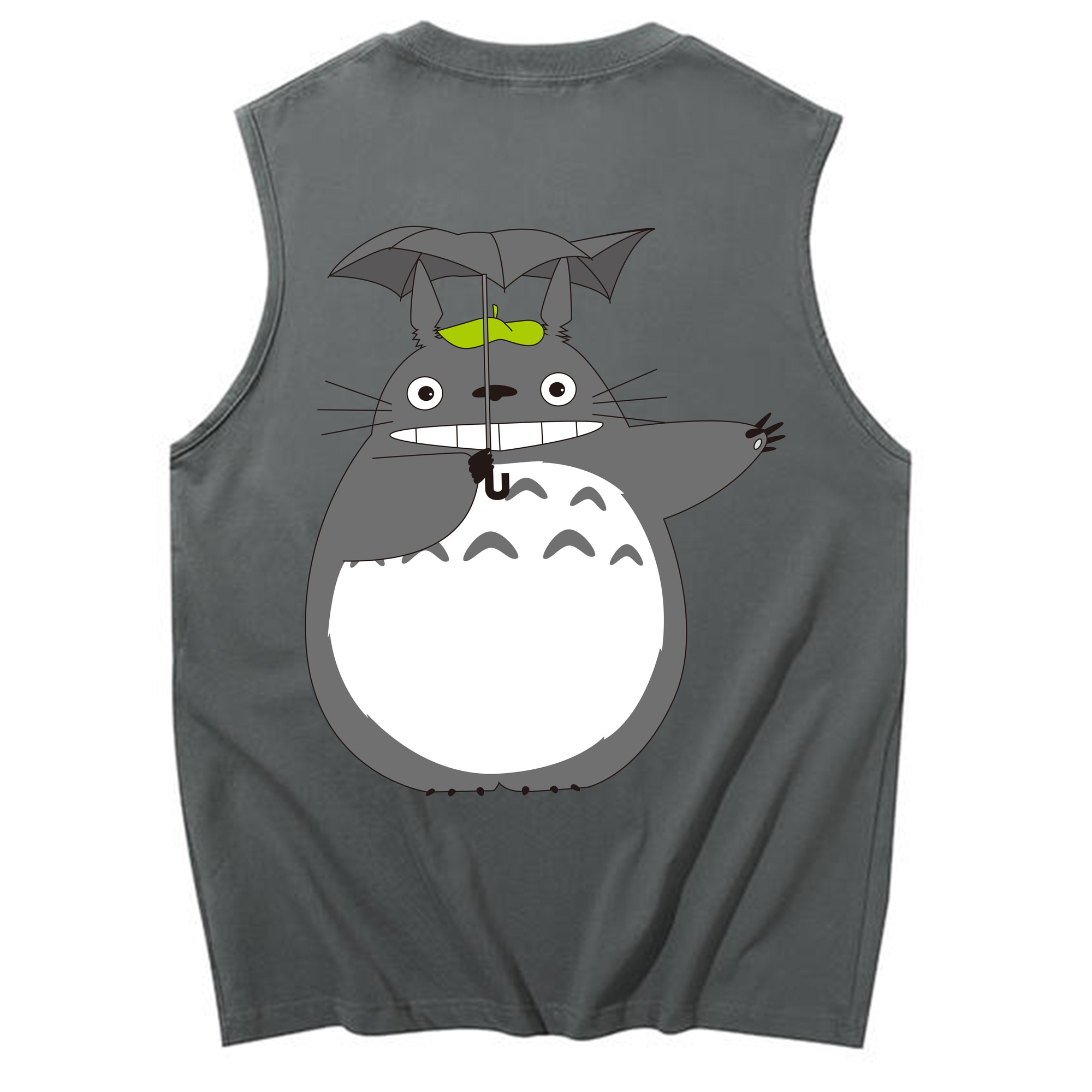 （画像用） となりのトトロ 草壁メイ 草壁サツキ My Neighbor Totoro Satsuki Kusakabe Mei Kusakabe コットン100％タンクトップ（背面プリント）